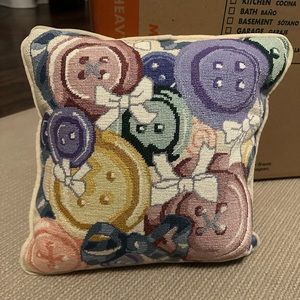 Custom needlepoint pillow